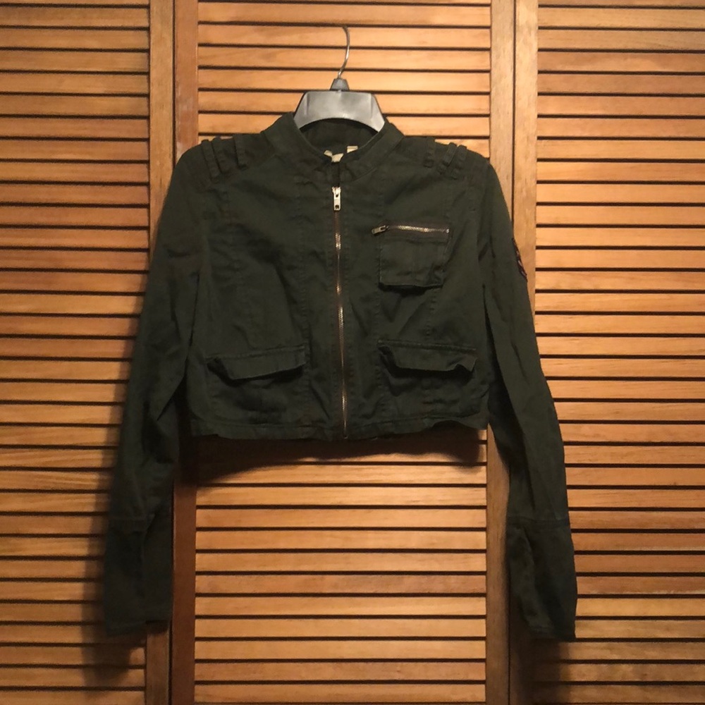 Mudd green mini jacket
